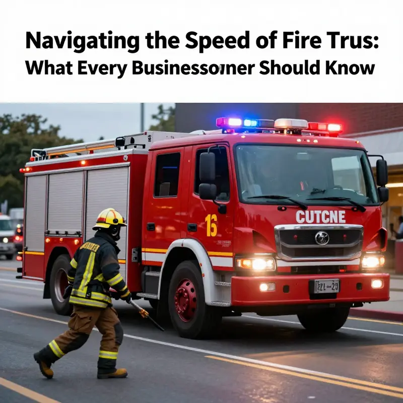 Fire truck responding to an emergency with firefighters actively engaged, showcasing their vital role in public safety.