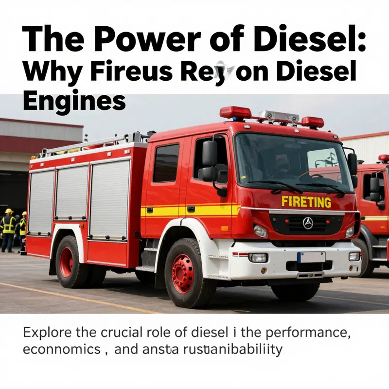 Fire truck engaged in an emergency response, showcasing the importance of diesel in firefighting.