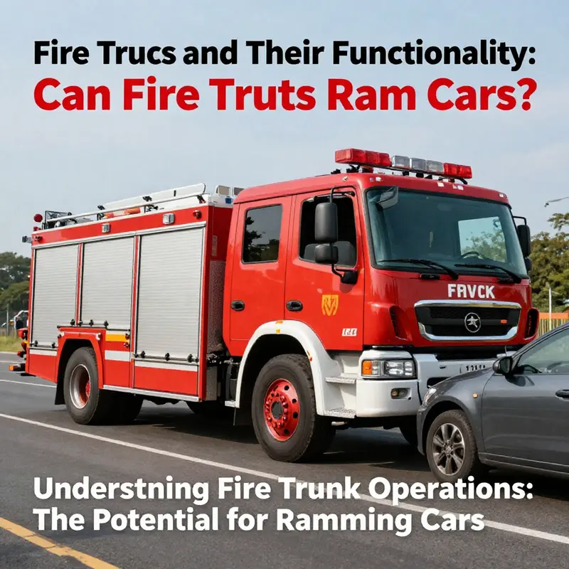 Fire trucks are primarily designed for emergency response, with the ability to interact with obstacles when necessary.