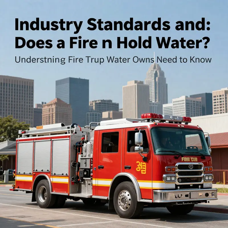 Fire truck showcasing its impressive water storage capacity vital for firefighting.