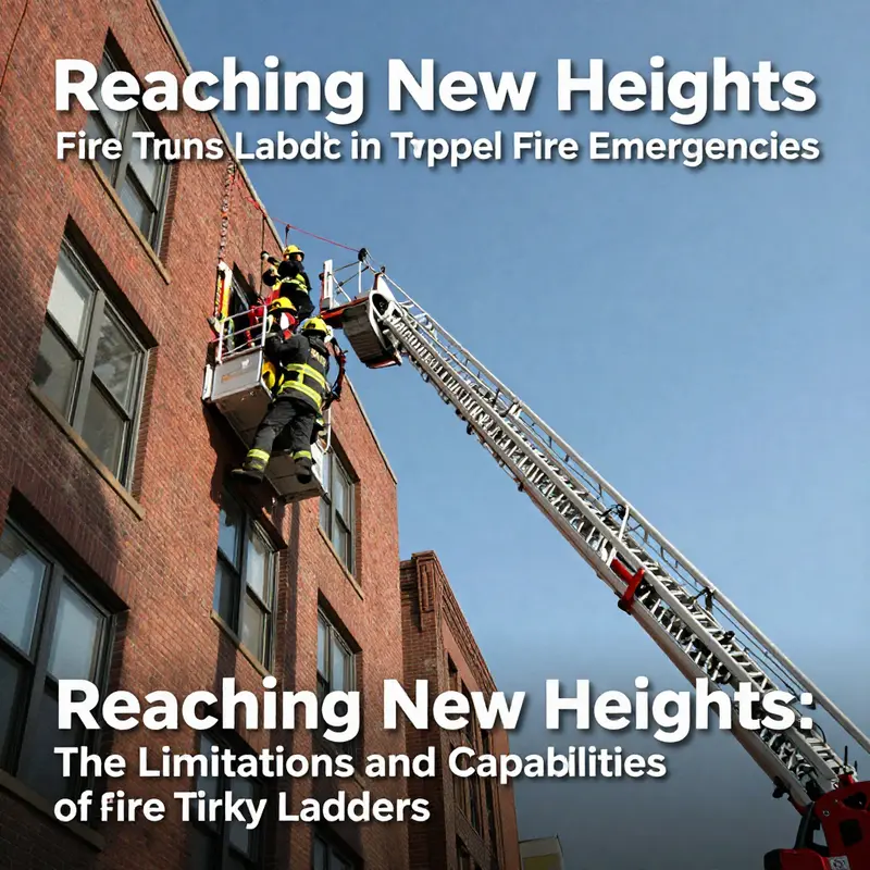 A firefighter employs an aerial ladder to perform a crucial rescue during a fire emergency.