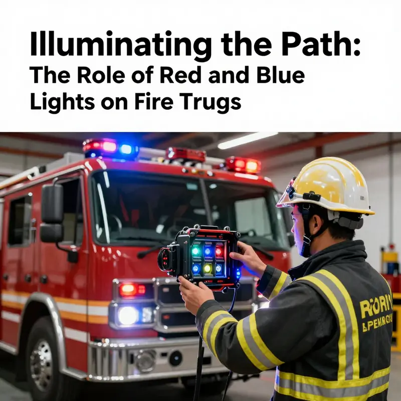 Historical fire truck showcasing the significance of red lights in emergency visibility.