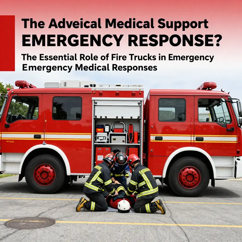 Firefighters providing advanced medical support at the scene of an emergency.