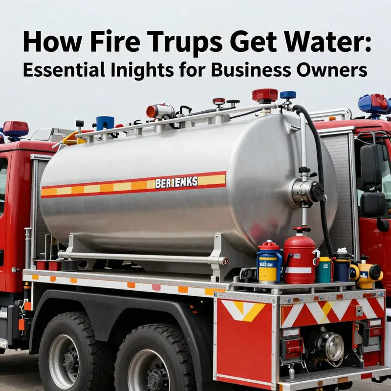 Firefighters at work connecting a fire truck to a hydrant in an urban setting.