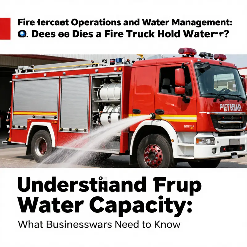 Fire truck showcasing its impressive water storage capacity vital for firefighting.