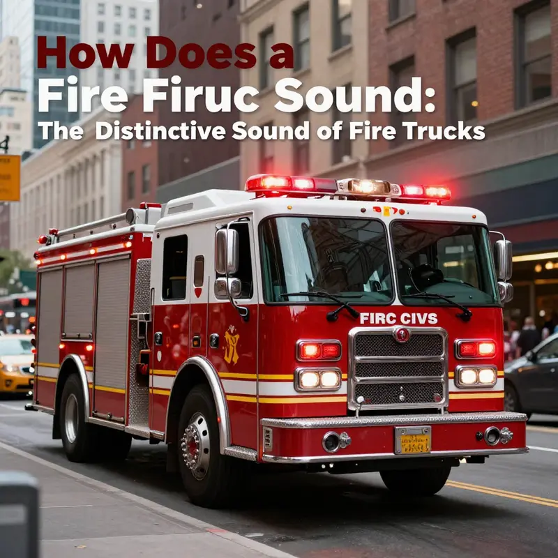 Fire truck exhibiting siren patterns, crucial for public safety awareness.