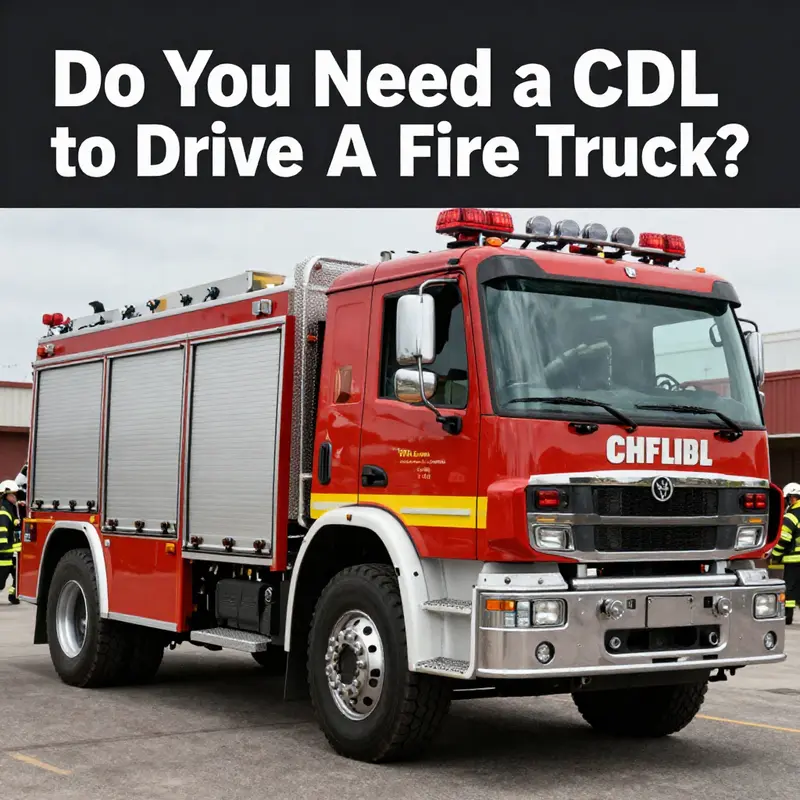 Fire trucks often have specific CDL requirements based on their size and purpose.