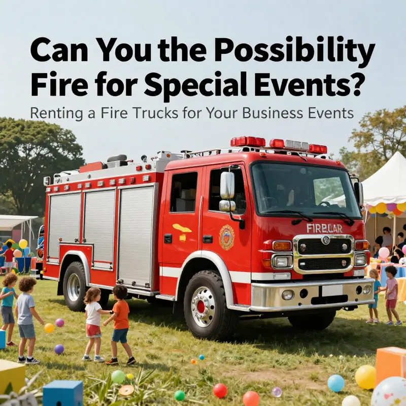 A fire truck brings joy to a children’s birthday party, showcasing its appeal for special events.