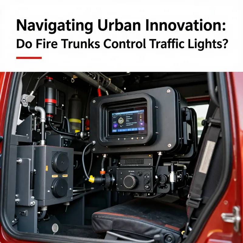 Modern smart traffic light systems enhance emergency response by coordinating with fire trucks.