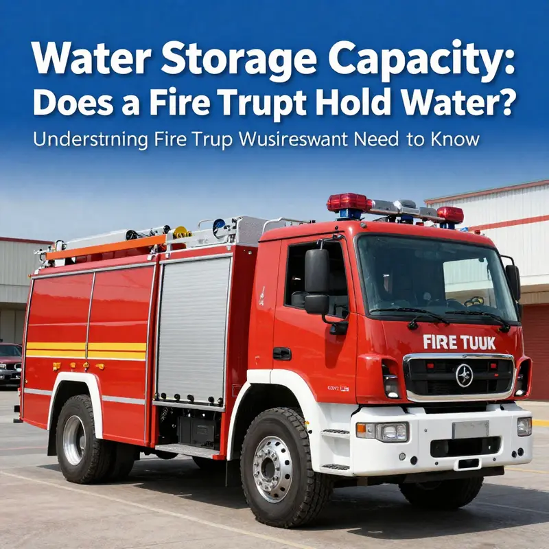 Fire truck showcasing its impressive water storage capacity vital for firefighting.