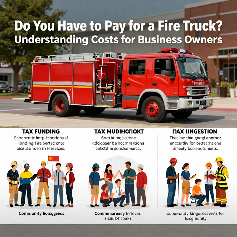 A fire truck responding to a crucial emergency highlights the service’s cost-free nature during urgent situations.