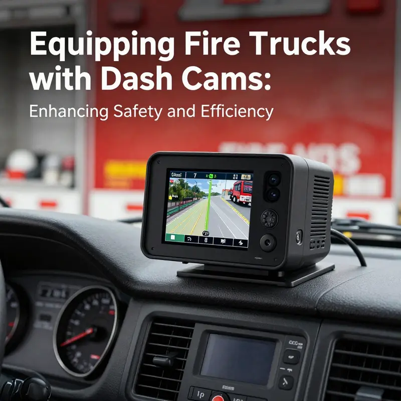 The advanced features of dash cams integrated into fire trucks enhance operational safety and documentation.
