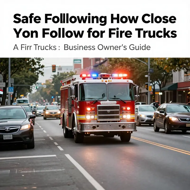 Fire truck responding to an emergency with vehicles yielding safely.
