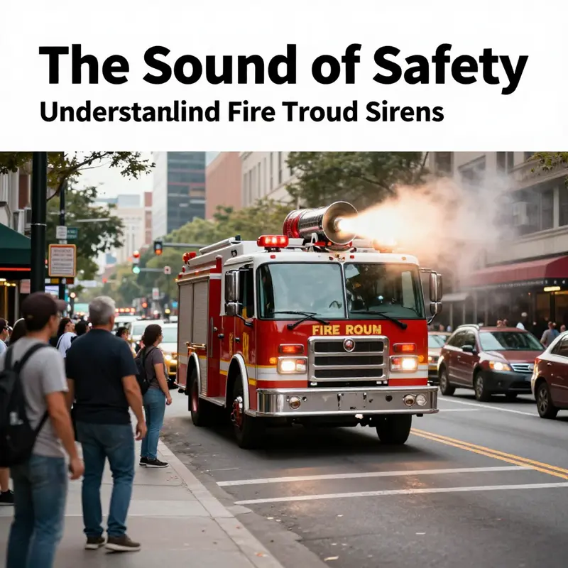 Close-up of a fire truck siren showcasing its intricate design and engineering.