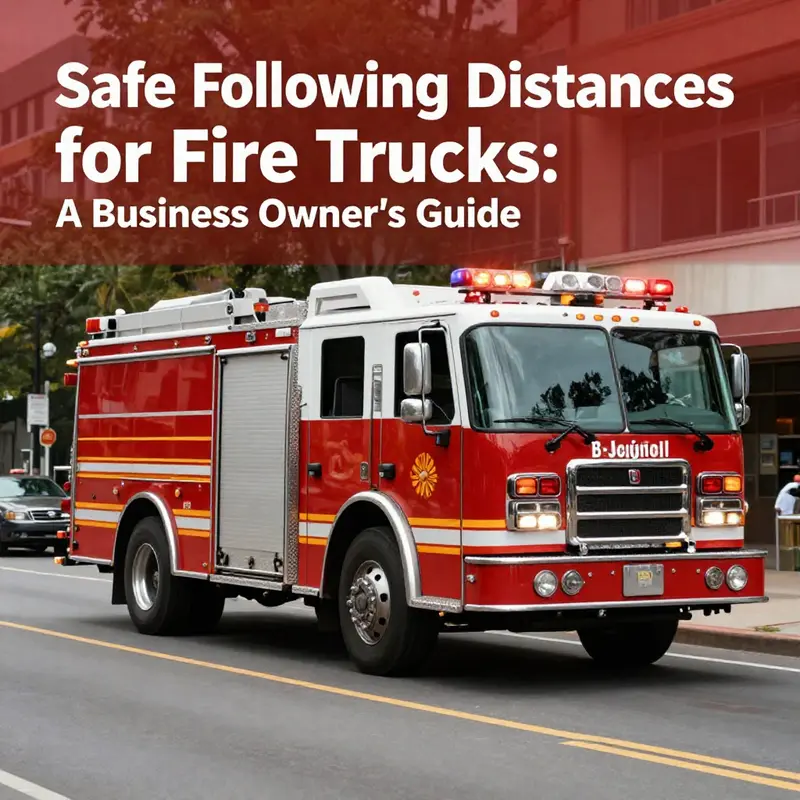 Fire truck responding to an emergency with vehicles yielding safely.