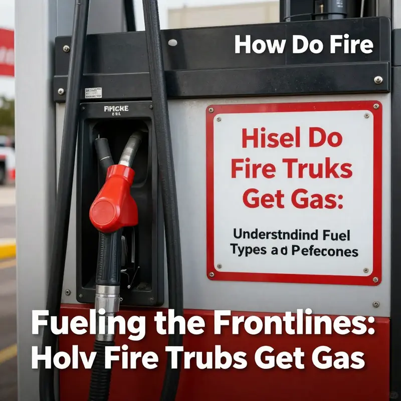 A diesel fuel pump specifically designed for fire trucks, emphasizing the preference for diesel over gasoline.