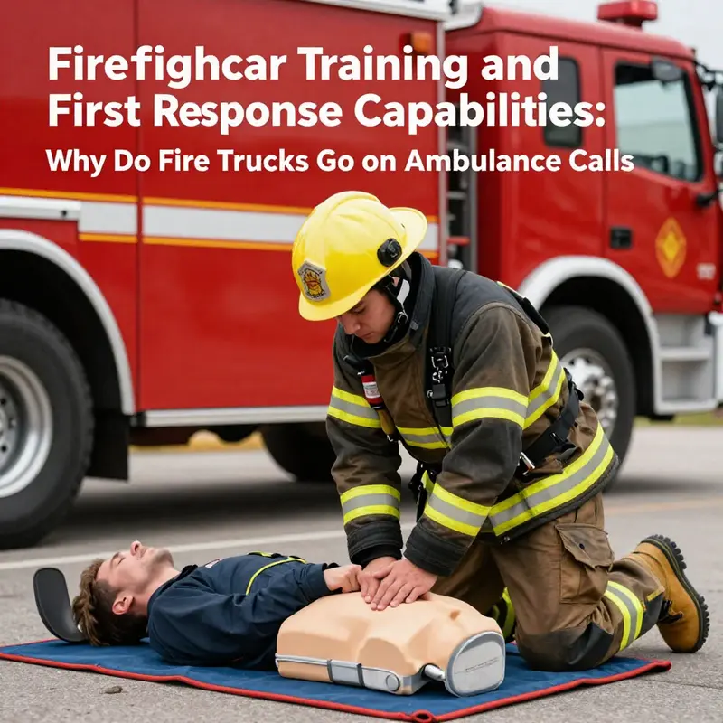 A firefighter applies CPR techniques on a patient, demonstrating first-response capabilities in emergencies.