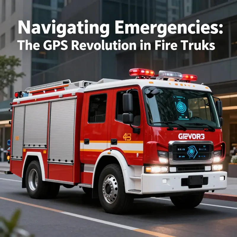 Enhanced emergency response by fire trucks equipped with GPS technology.