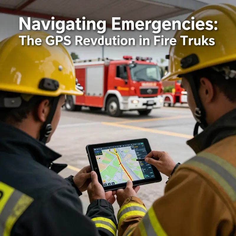 Enhanced emergency response by fire trucks equipped with GPS technology.