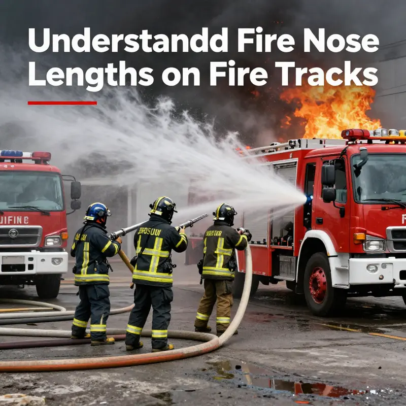 Firefighters deploy a 50-foot hose as part of standard firefighting operations.