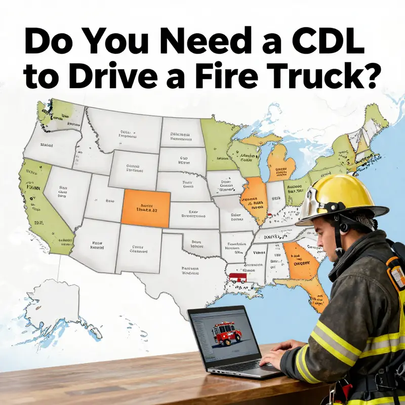 Fire trucks often have specific CDL requirements based on their size and purpose.