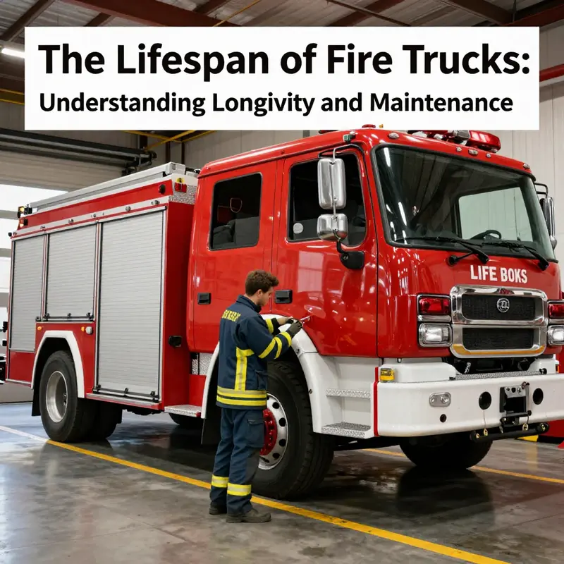 Factors Affecting Fire Truck Lifespan: Infographic highlighting key influences.