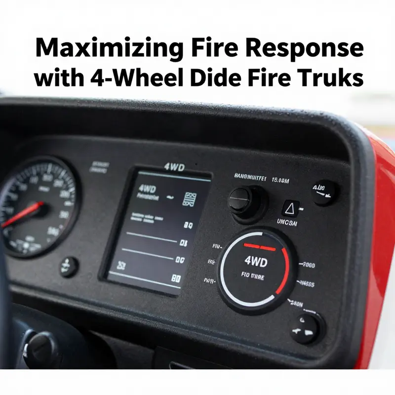 A variety of fire trucks, illustrating different types and their 4-wheel drive capabilities.