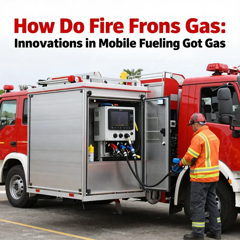 A diesel fuel pump specifically designed for fire trucks, emphasizing the preference for diesel over gasoline.