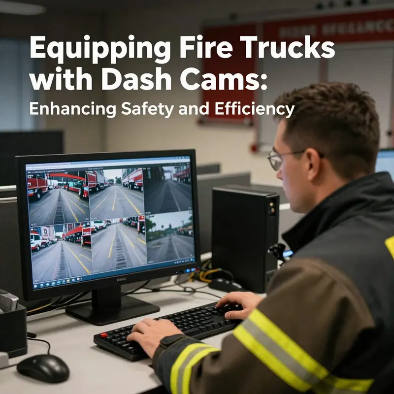 The advanced features of dash cams integrated into fire trucks enhance operational safety and documentation.