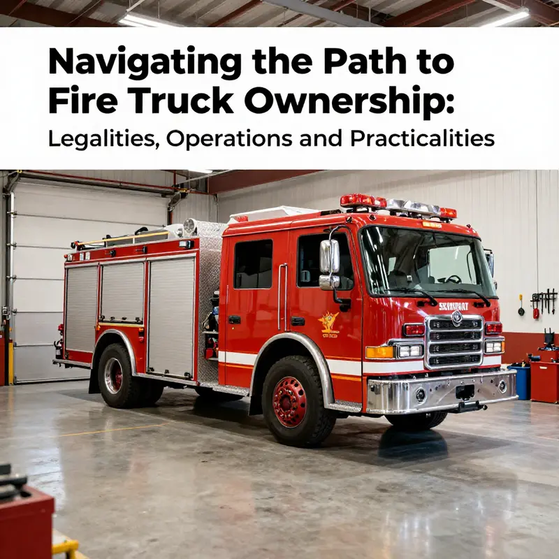 Officials at a municipal office handle registration paperwork for fire truck ownership.