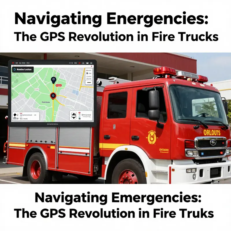 Enhanced emergency response by fire trucks equipped with GPS technology.