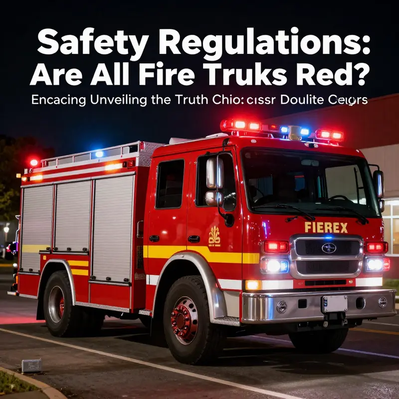 Early fire trucks stand out in red against black Model T cars, showcasing the historical reasoning behind the choice of color.