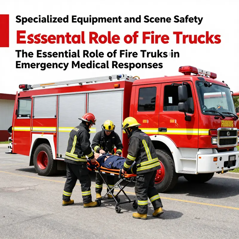 Firefighters providing advanced medical support at the scene of an emergency.