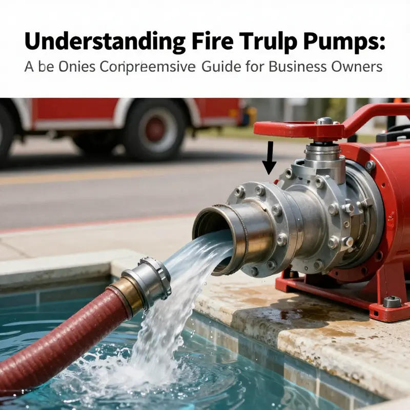Illustration depicting the suction mechanism in action as water is drawn into the fire truck pump.