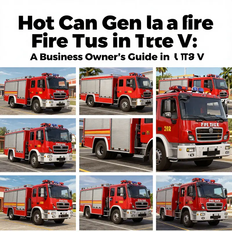 The player in GTA V calling the fire department for a fire truck.