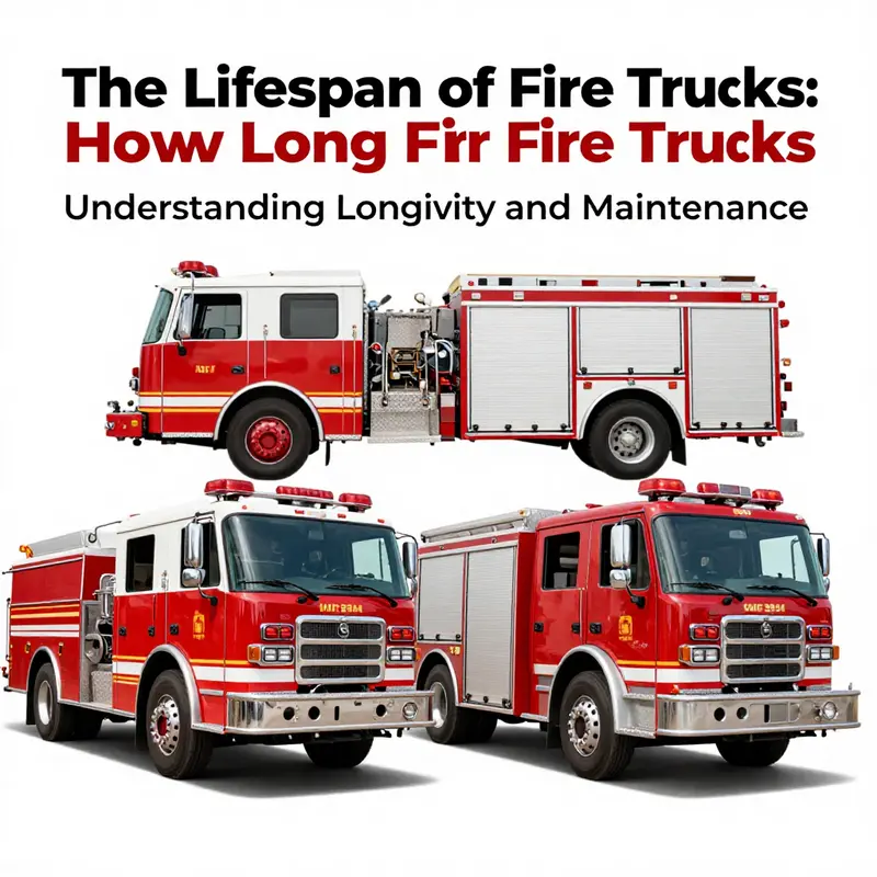 Factors Affecting Fire Truck Lifespan: Infographic highlighting key influences.
