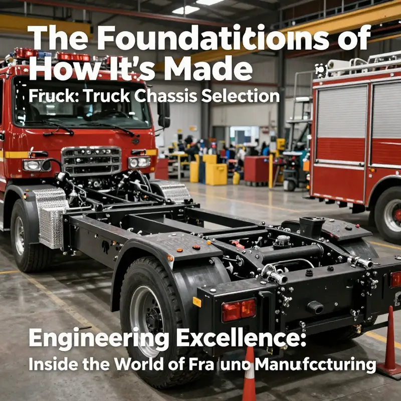 Inspection of a heavy-duty truck chassis at the manufacturing facility.