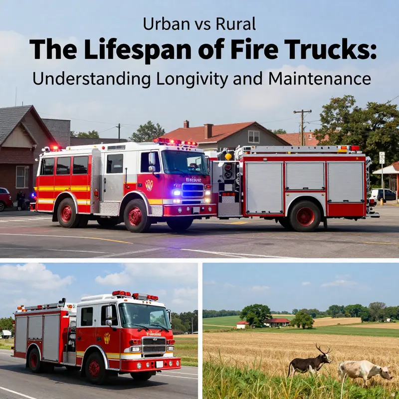 Factors Affecting Fire Truck Lifespan: Infographic highlighting key influences.