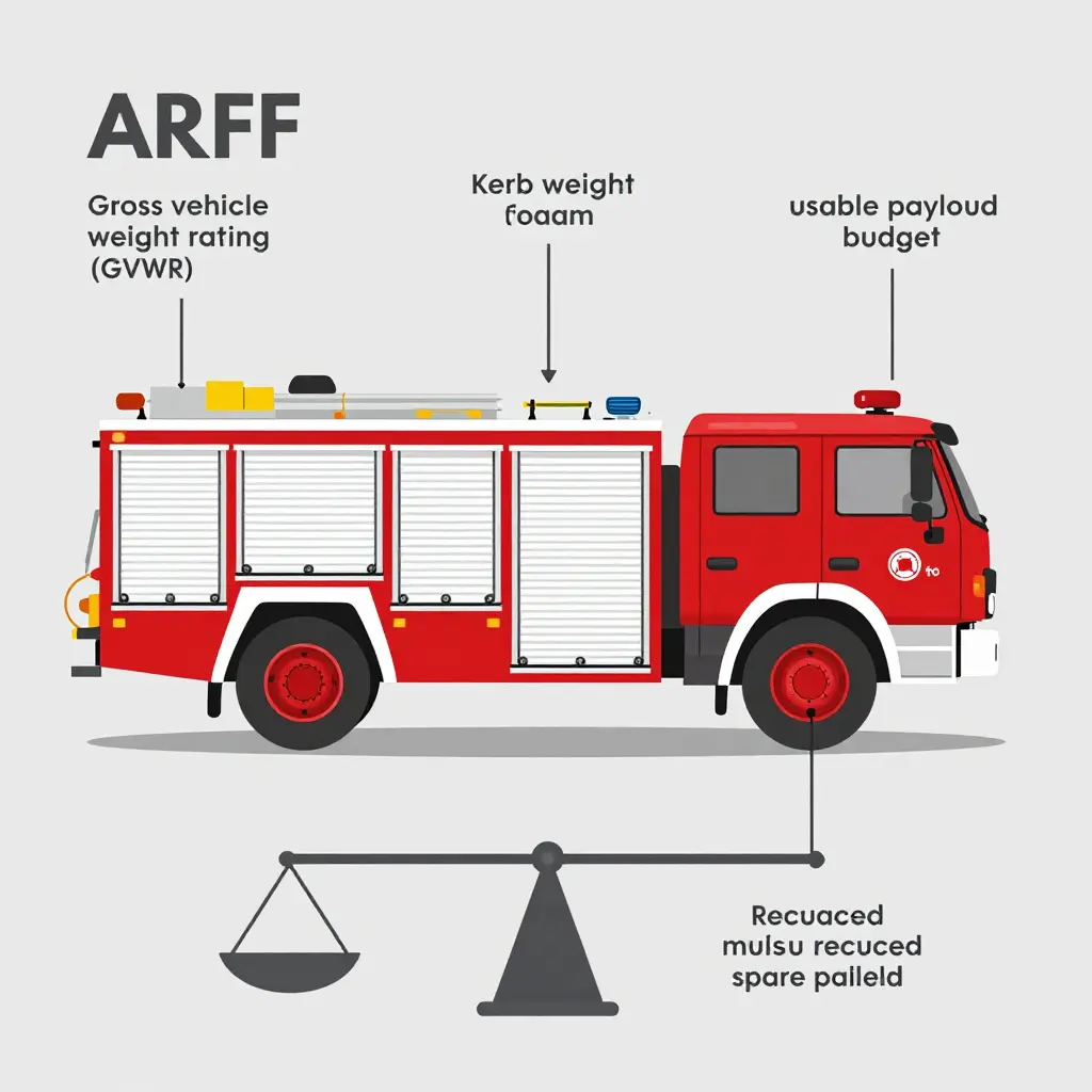 ARFF chassis payload balance